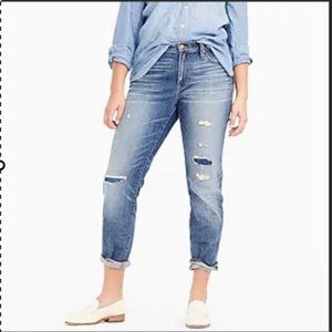 EUC J Crew broken in boyfriend jeans -  crop (31)